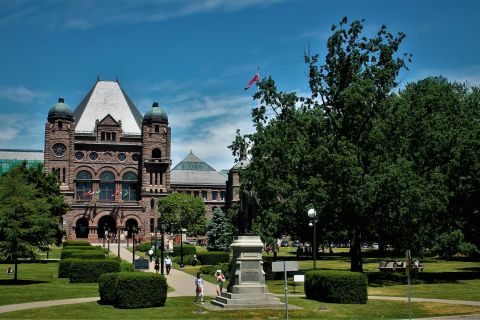 A photo of an old academic building